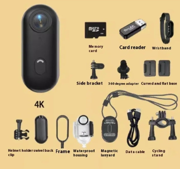 "4K Ultra HD Action Sports Camera β Waterproof, Helmet Mount & Body Cam Ready!"