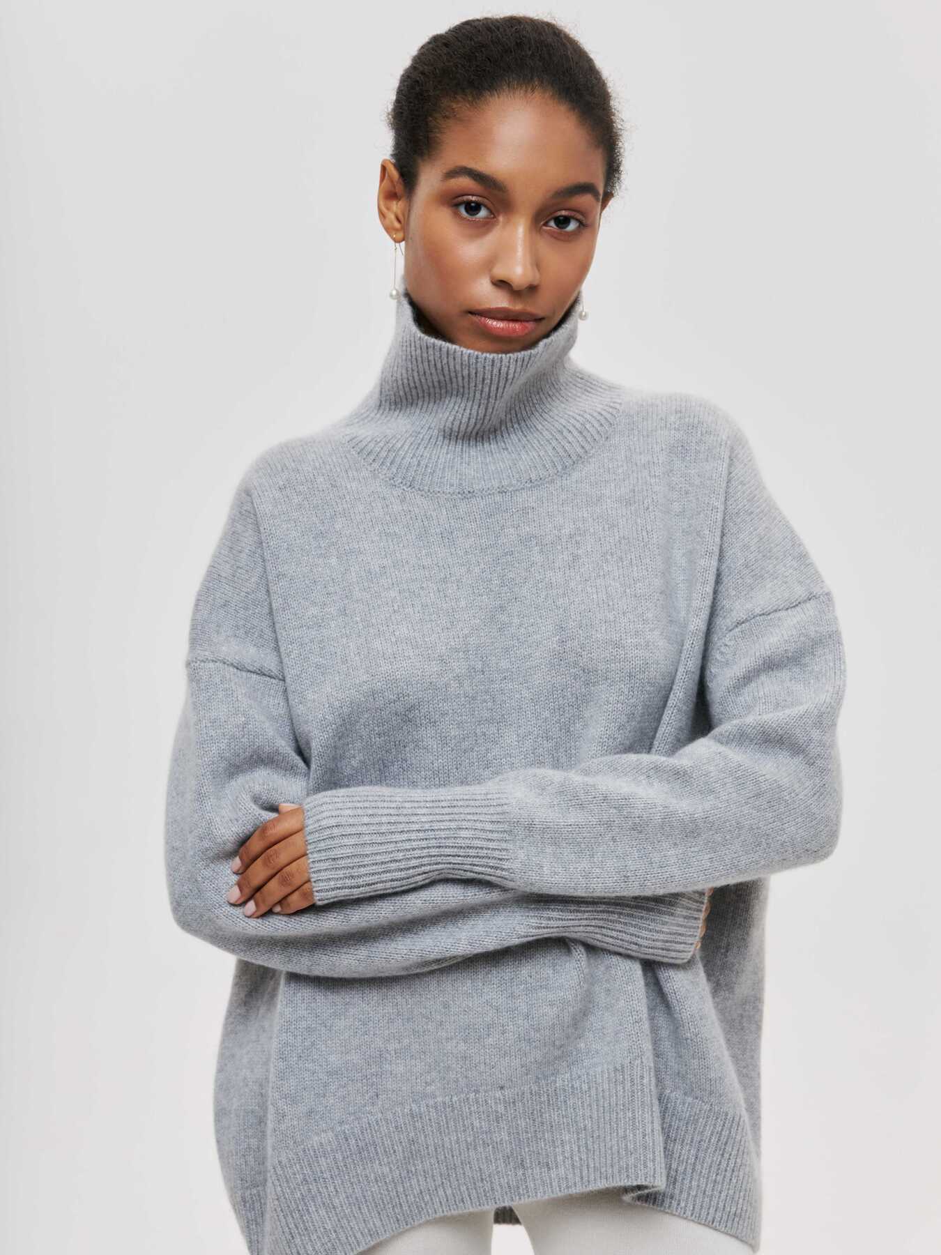 Premium Winter Turtleneck Sweater for Women | Soft No-Itch Knit