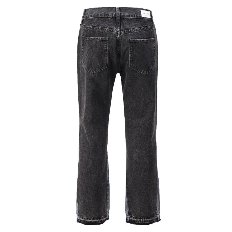 Men's Structural Stitching Baggy Jeans – Streetwear Loose Fit
