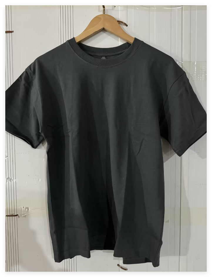 Plus Size Oversized Cotton T-Shirt for Men – Retro Style