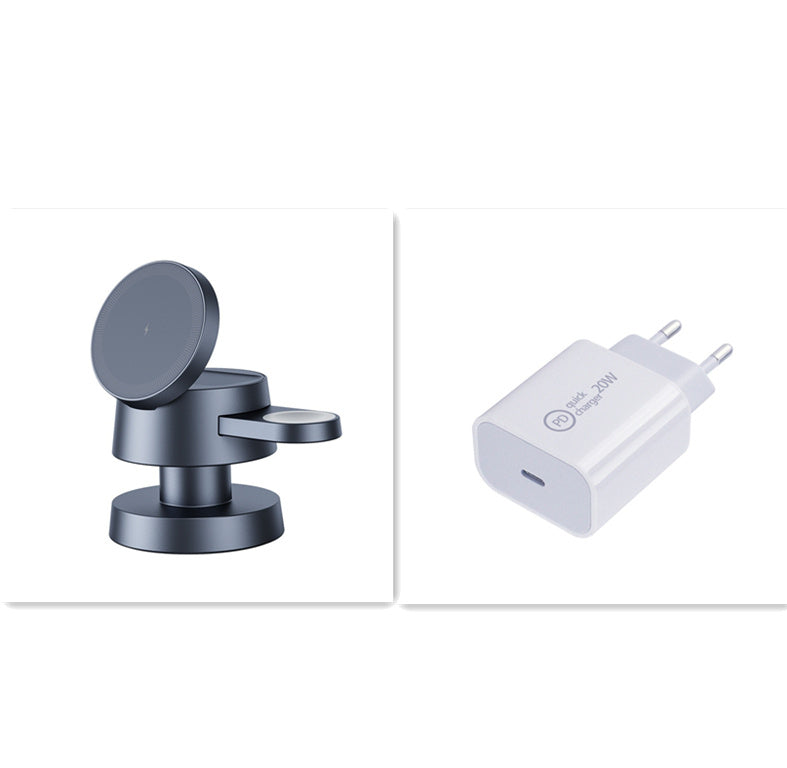 3-in-1 Magnetic Wireless Charger with Night Lamp