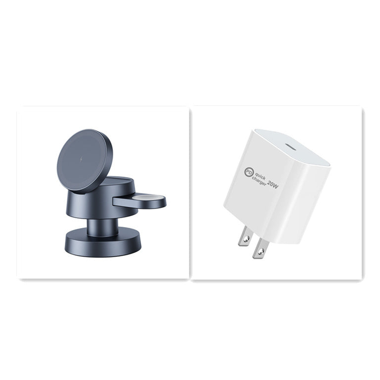 3-in-1 Magnetic Wireless Charger with Night Lamp