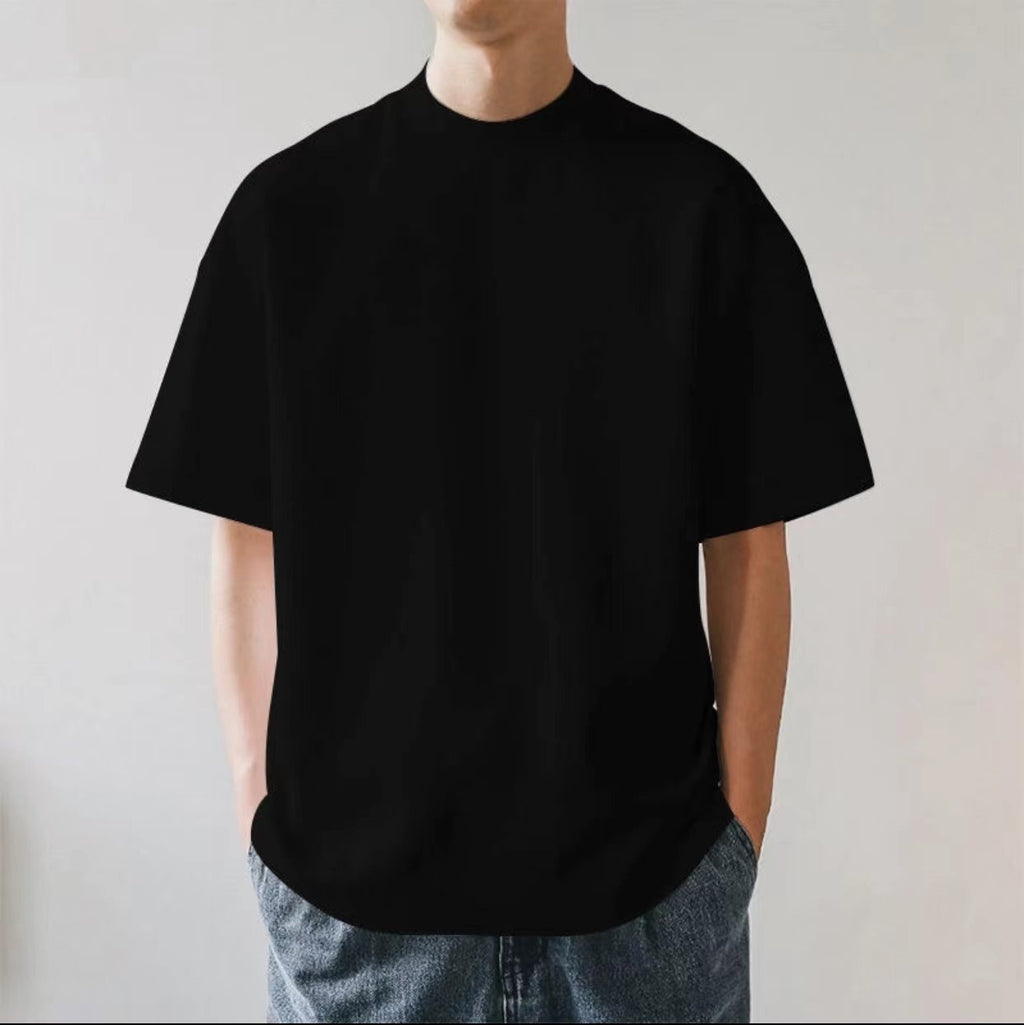 Plus Size Oversized Cotton T-Shirt for Men – Retro Style
