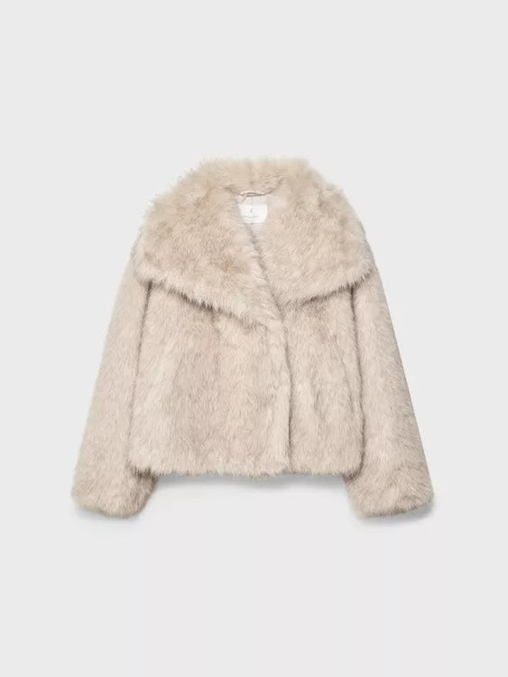 Women’s Teddy Faux Fur Coat – Plush Warm Winter Jacket