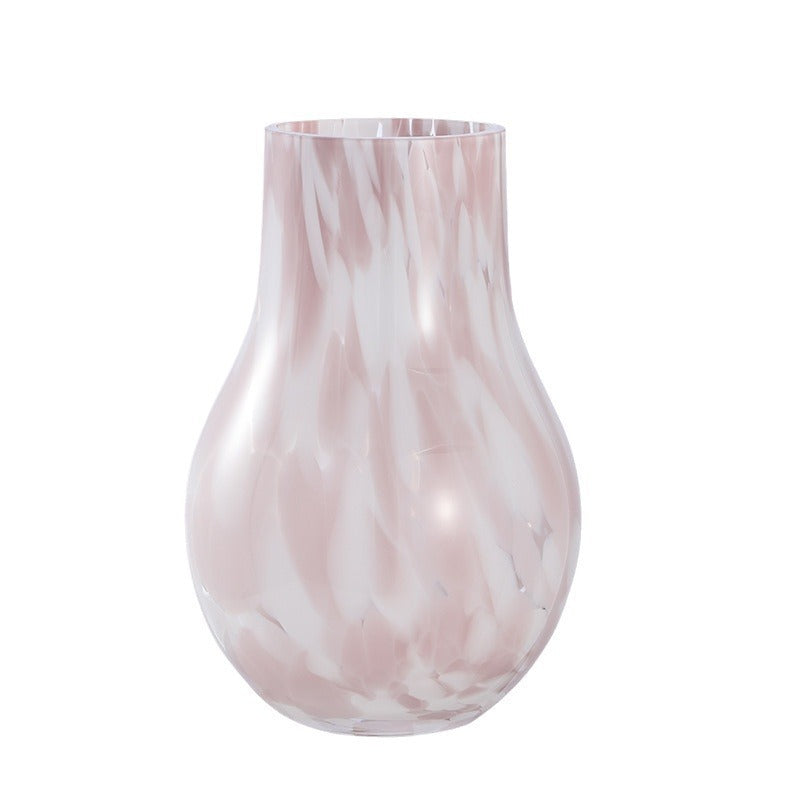 Elegant French Cream Glass Vase – Luxury Minimalist Home Decor