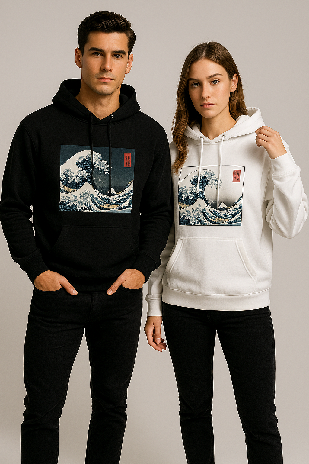Luxury Unisex “Great Wave” Sweatshirt — Premium Streetwear Pullover