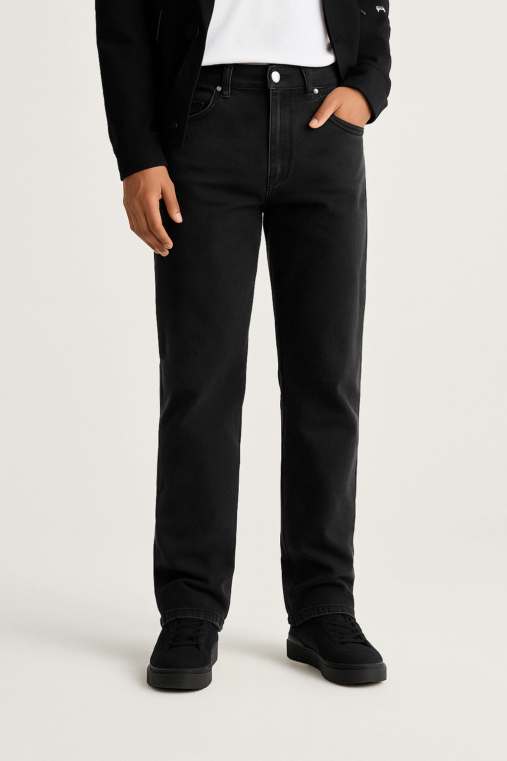 Men's Structural Stitching Baggy Jeans – Streetwear Loose Fit