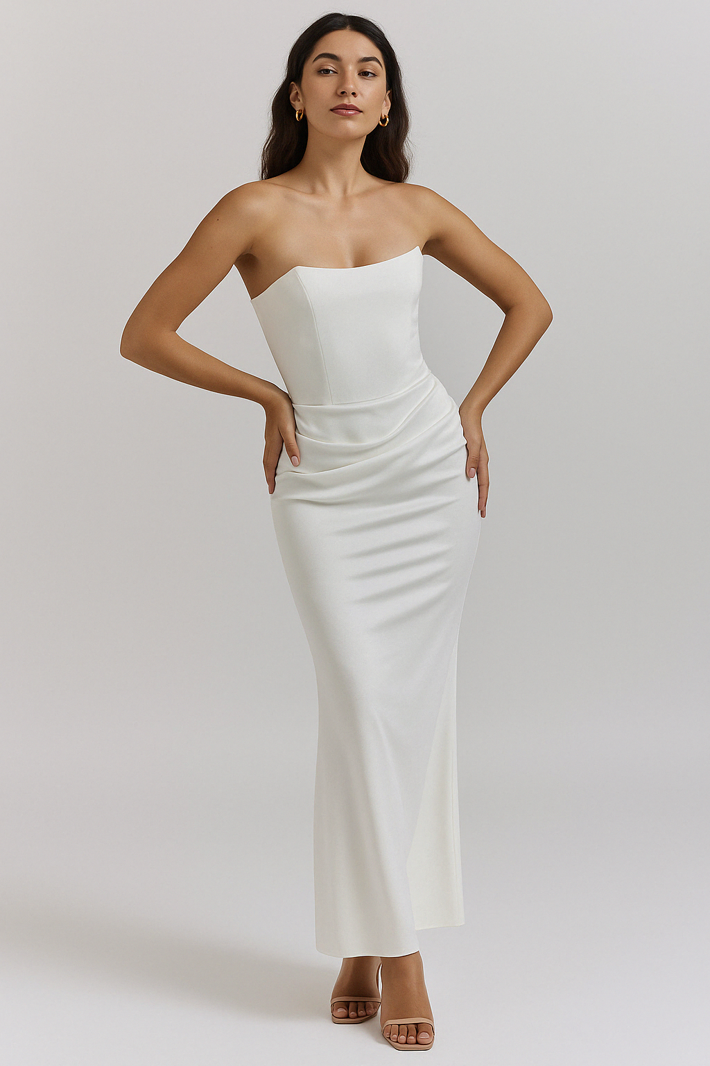 "Backless Tube Top Party Dress – Sexy Slim Fit Evening Gown"