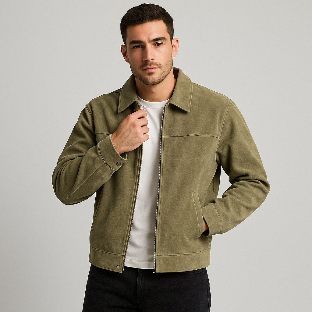 Men’s Retro PU Leather Jacket | Vintage Loose Fit