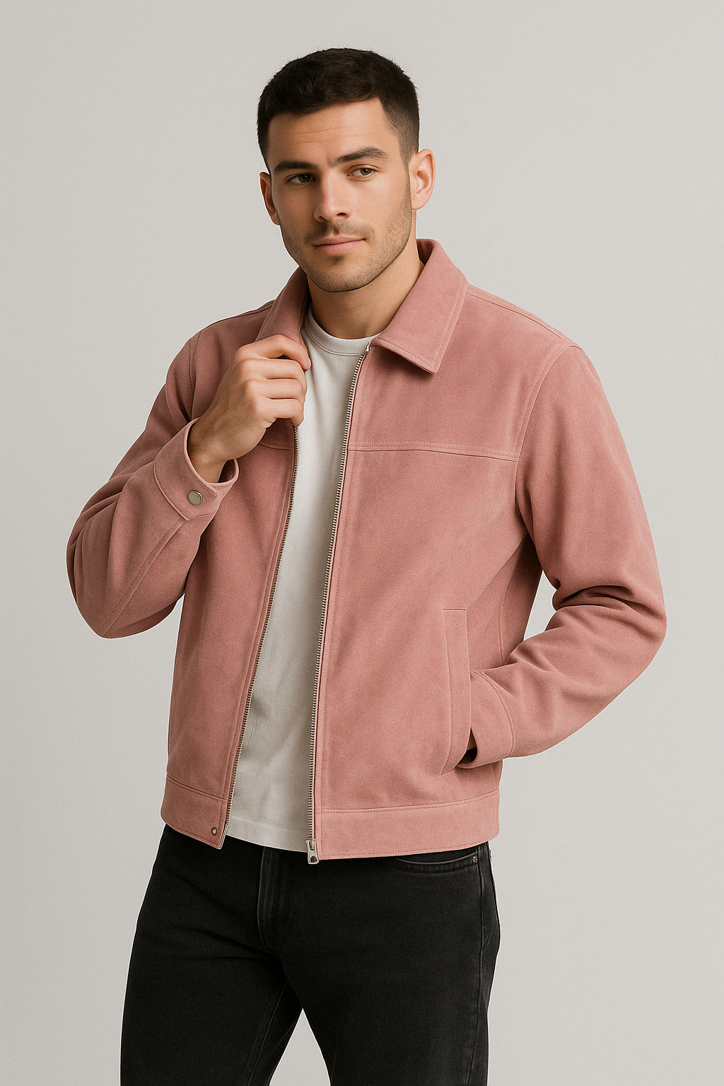 Men’s Retro PU Leather Jacket | Vintage Loose Fit