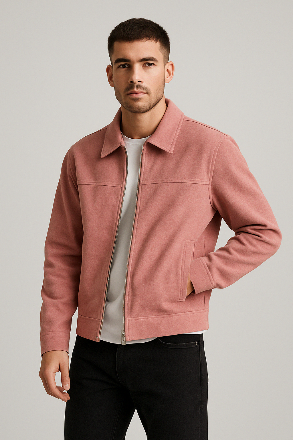 Men’s Retro PU Leather Jacket | Vintage Loose Fit