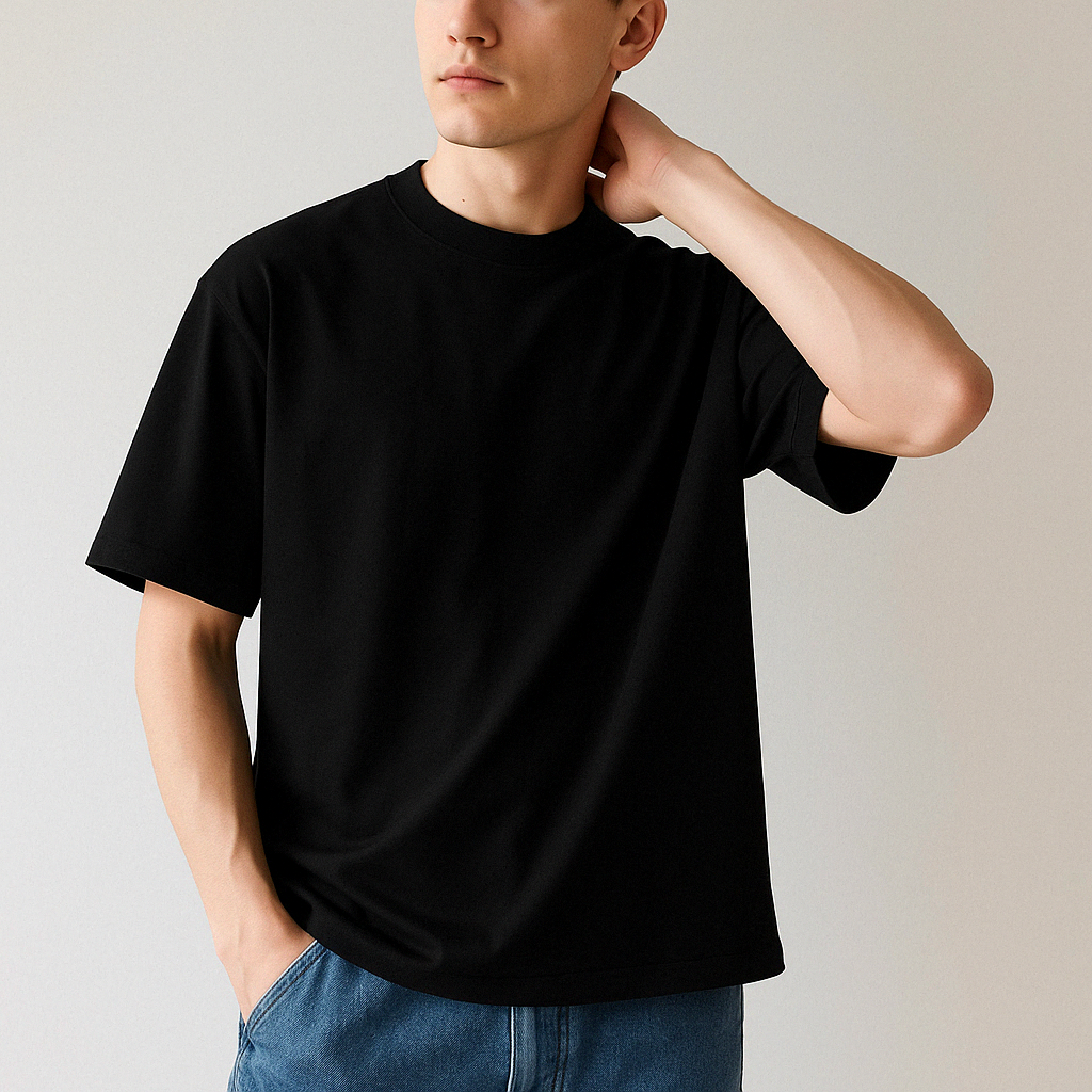 Plus Size Oversized Cotton T-Shirt for Men – Retro Style