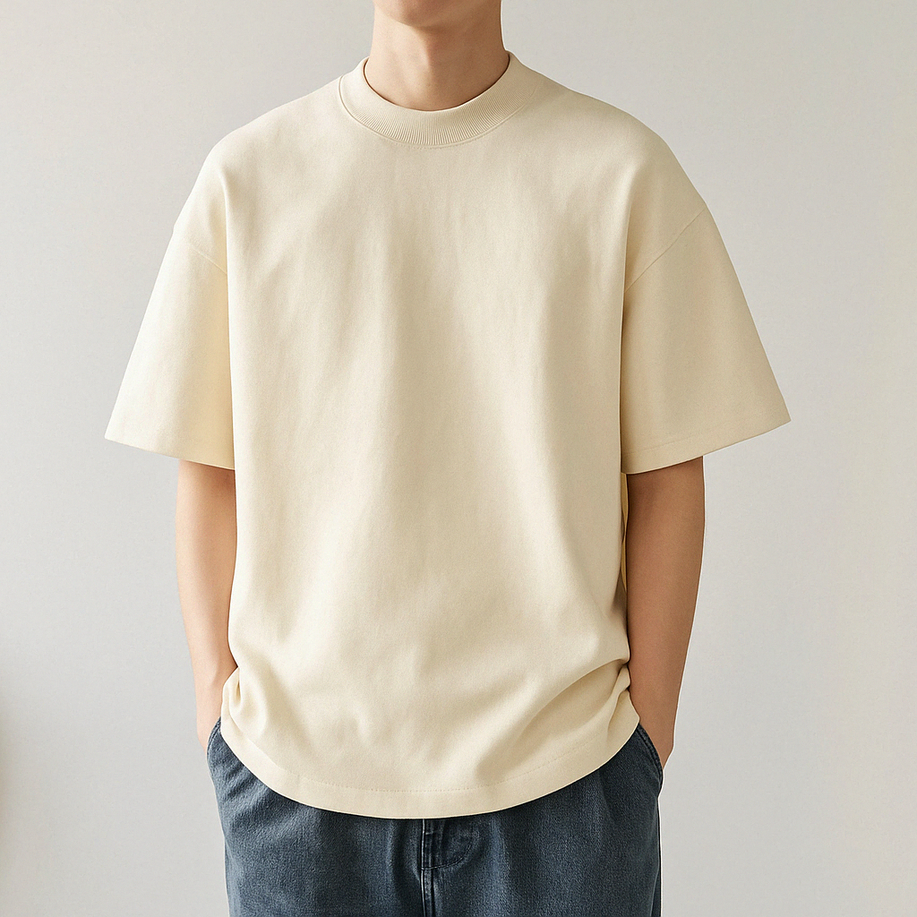 Plus Size Oversized Cotton T-Shirt for Men – Retro Style