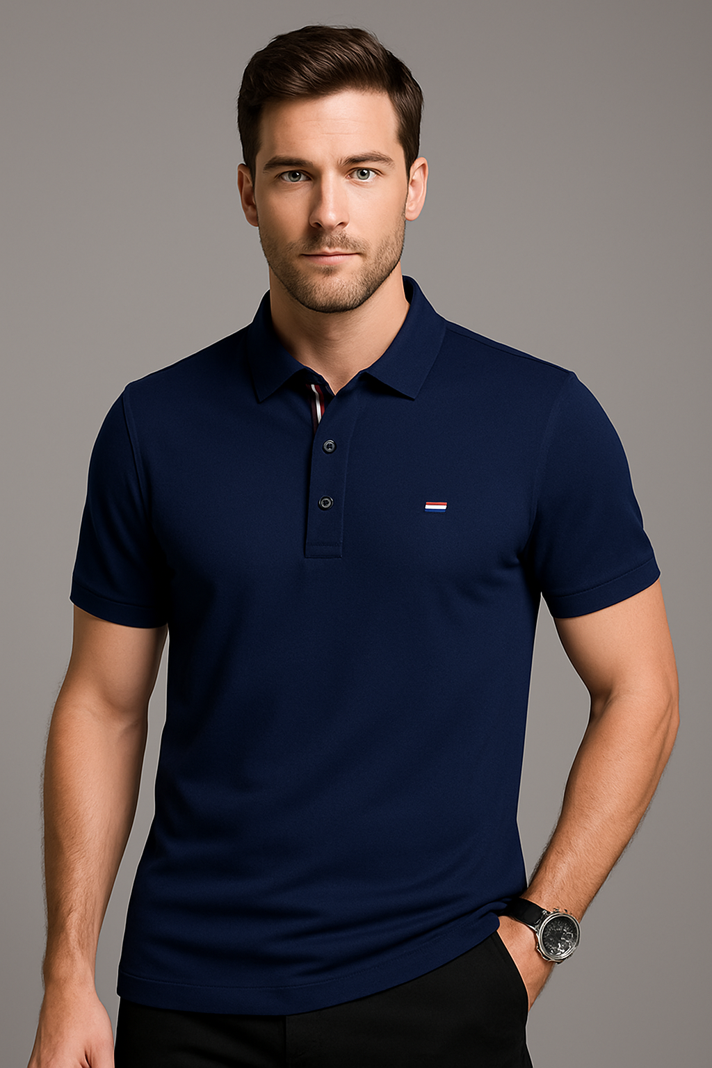 Men's Summer Polo Shirt – Lightweight, Trendy, Short Sleeve