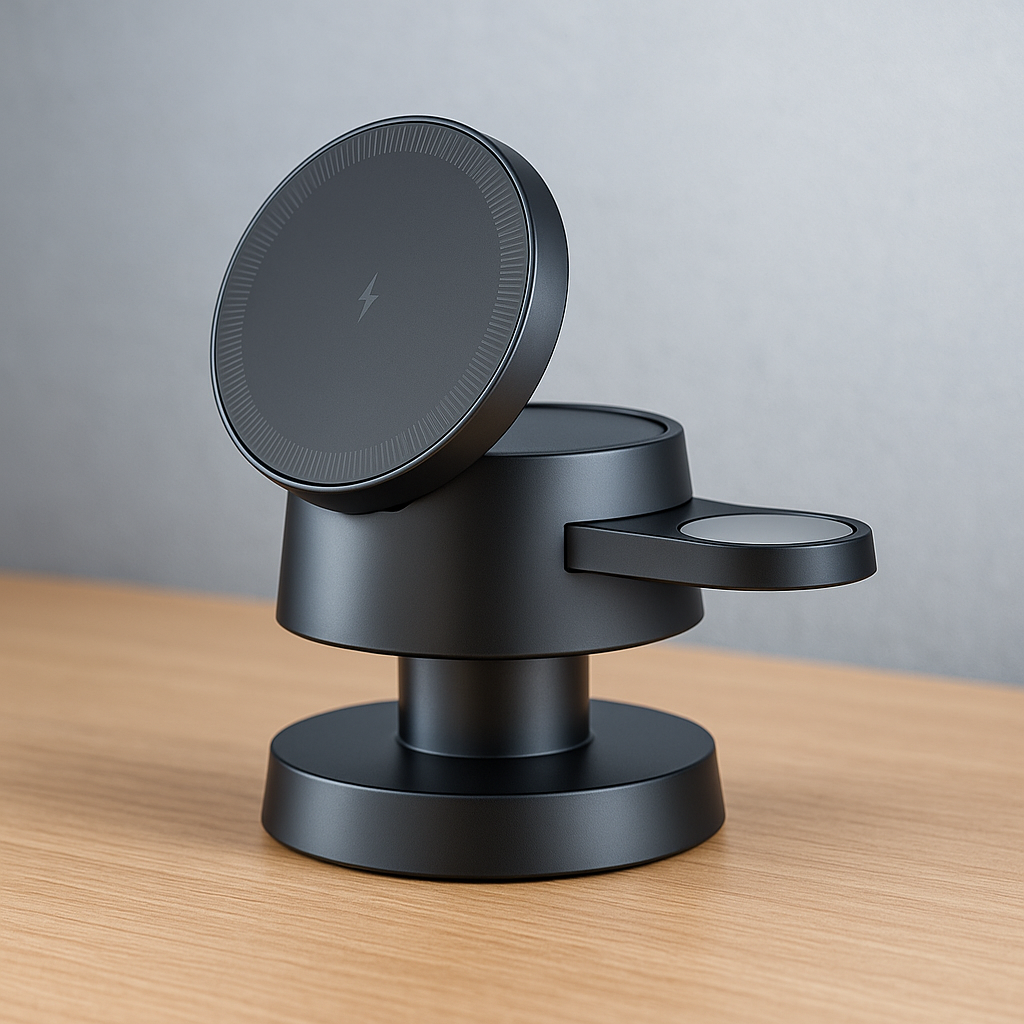 3-in-1 Magnetic Wireless Charger with Night Lamp