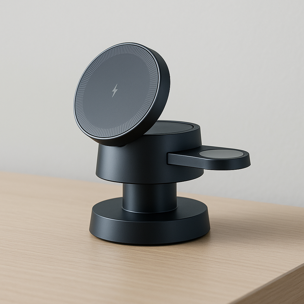 3-in-1 Magnetic Wireless Charger with Night Lamp