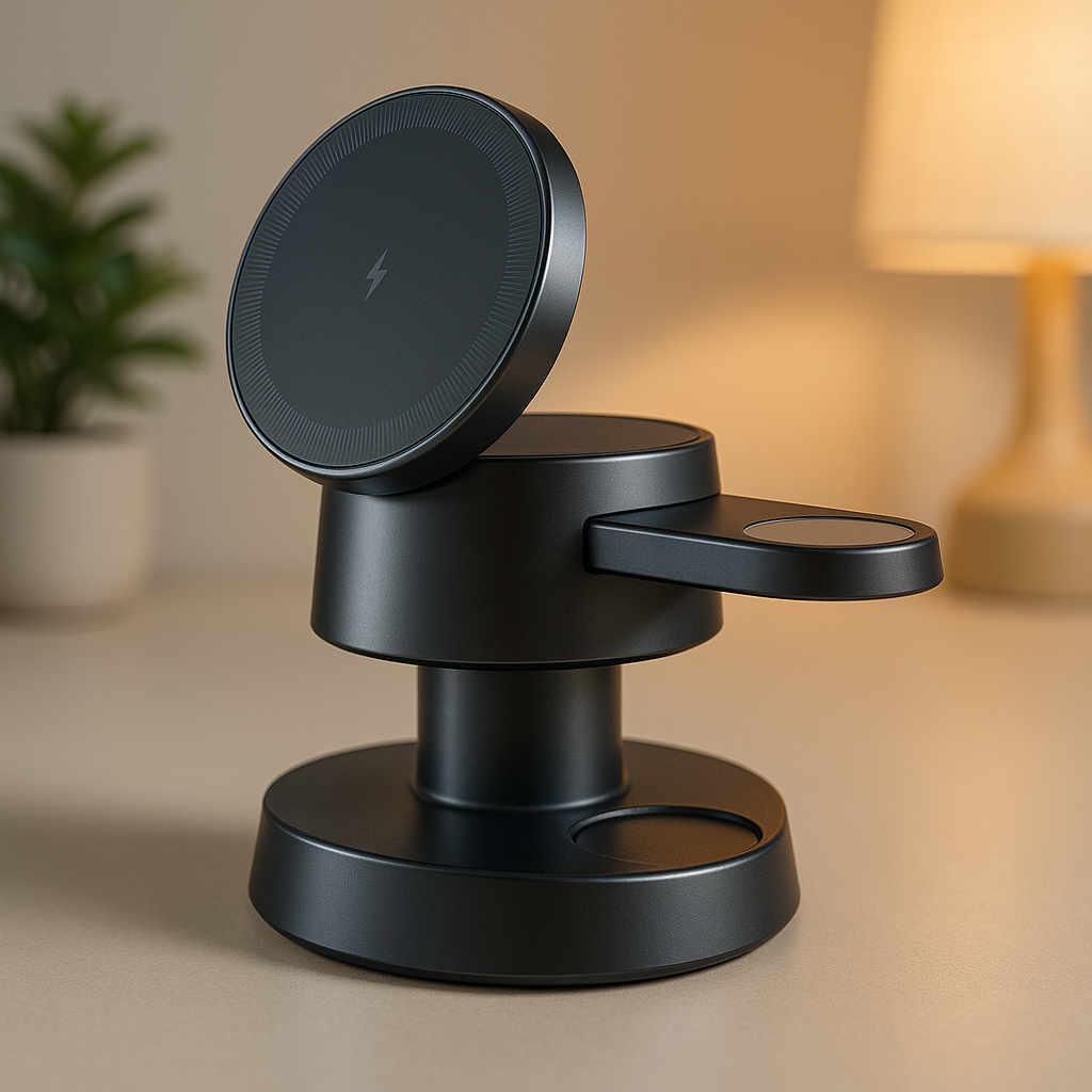 3-in-1 Magnetic Wireless Charger with Night Lamp