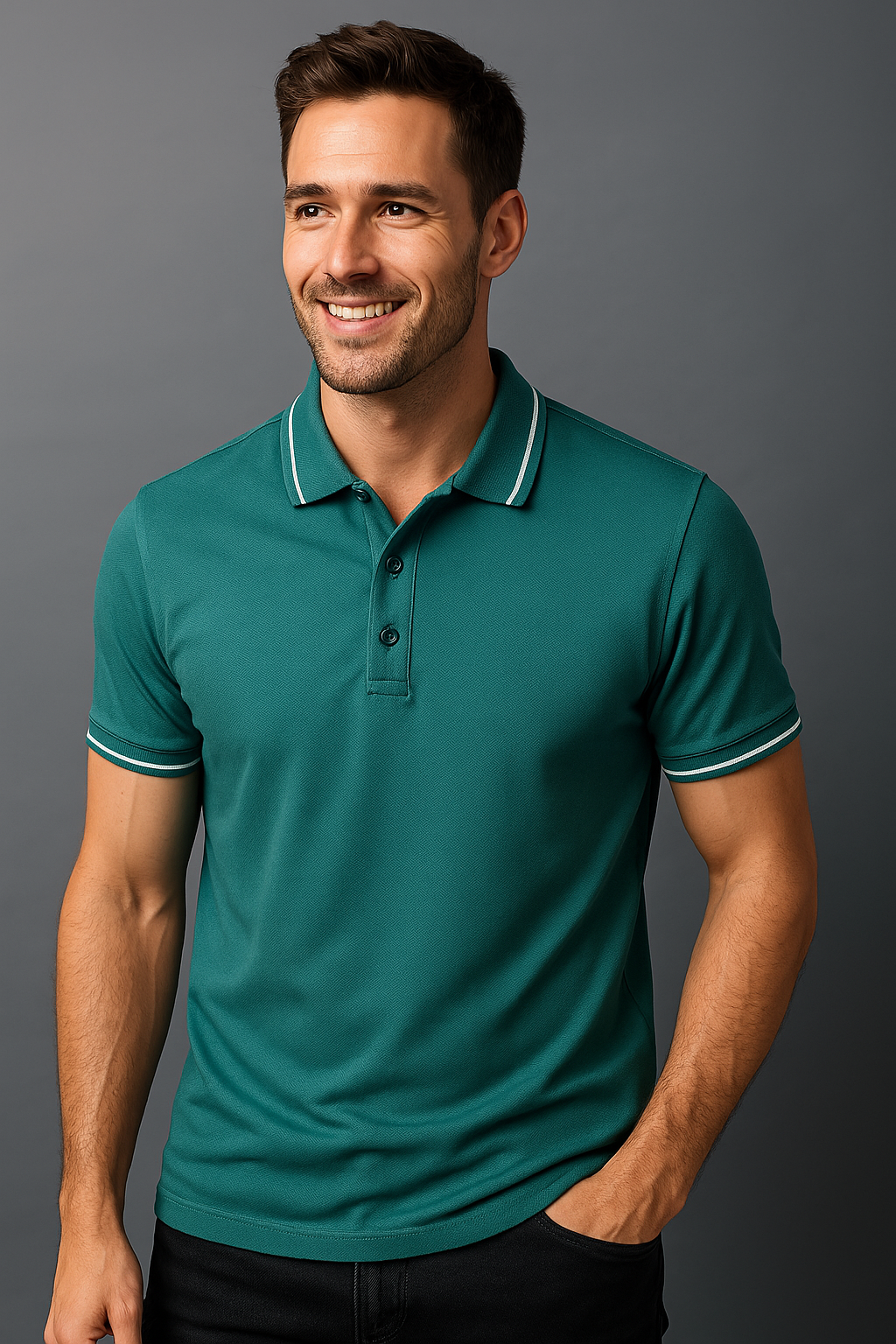Men’s Slim Fit Polo T-Shirt – Stylish Summer Casual Wear