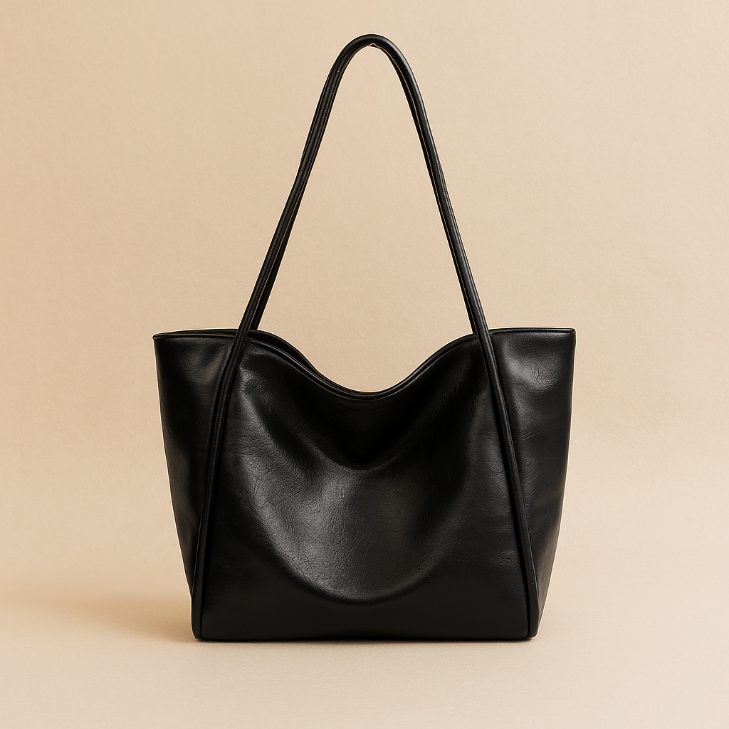 Women’s Soft Leather Shoulder Tote Bag | Large Capacity