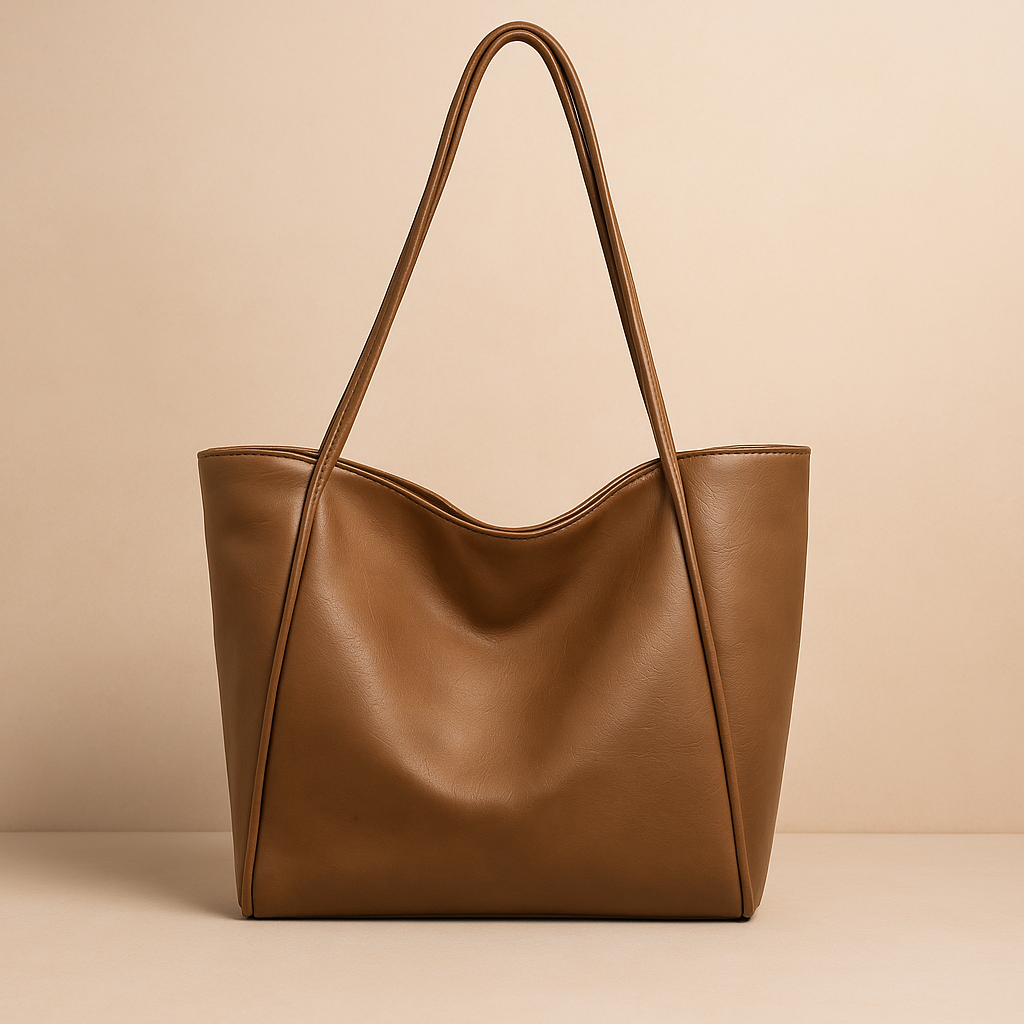 Women’s Soft Leather Shoulder Tote Bag | Large Capacity