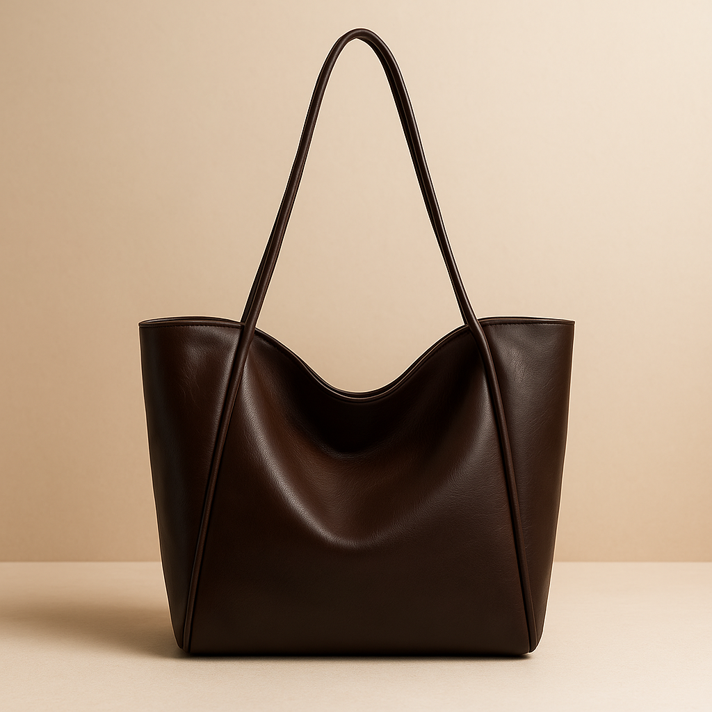 Women’s Soft Leather Shoulder Tote Bag | Large Capacity