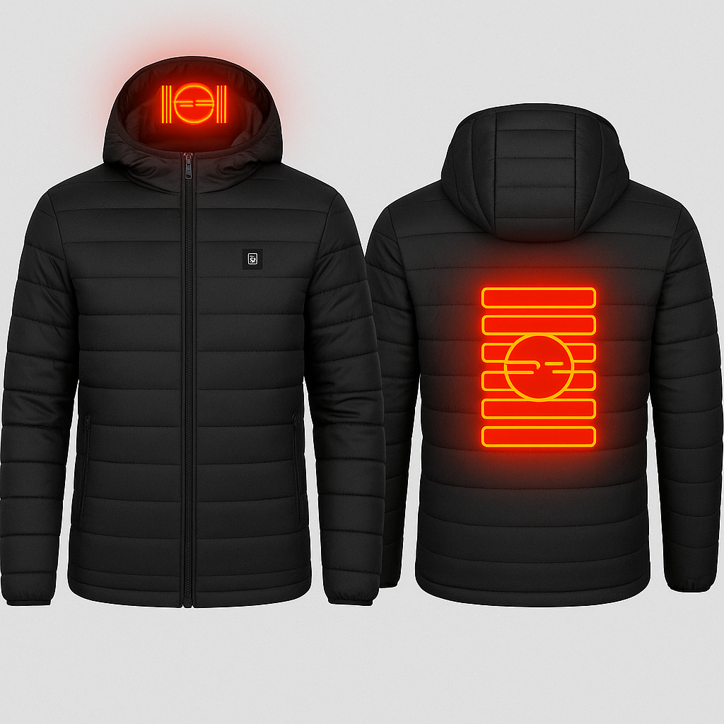 Premium USB Heated Jacket: Durable Electric Winter Coat for Men
