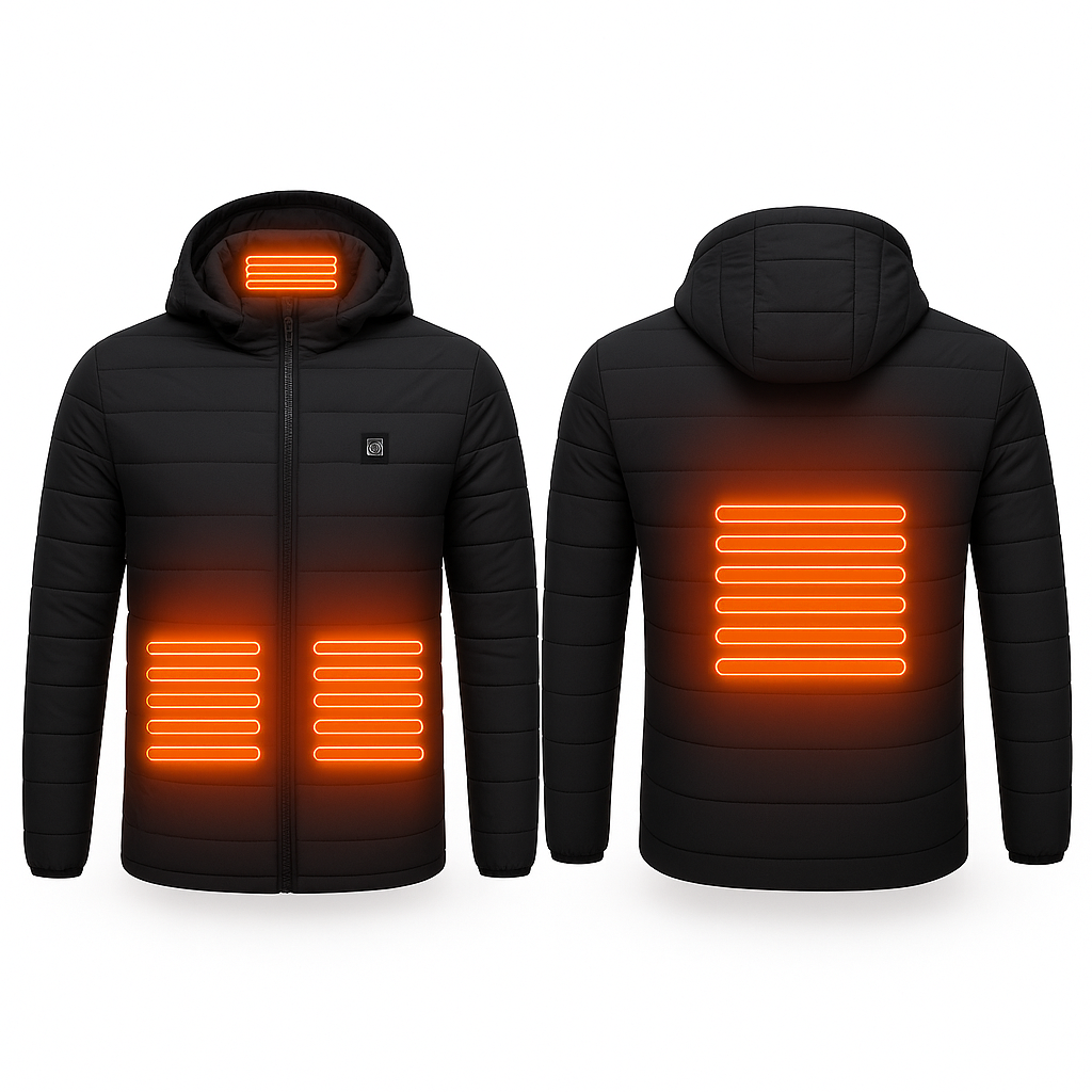 Premium USB Heated Jacket: Durable Electric Winter Coat for Men