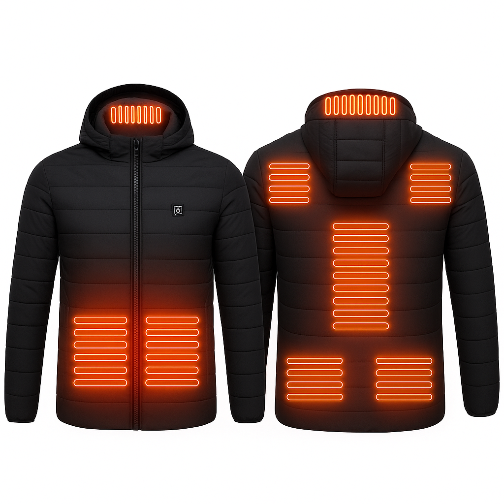 Premium USB Heated Jacket: Durable Electric Winter Coat for Men
