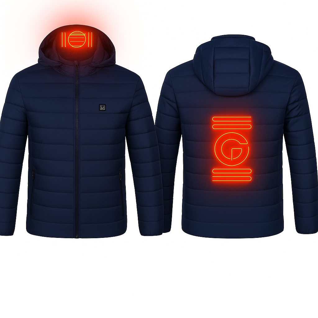 Premium USB Heated Jacket: Durable Electric Winter Coat for Men