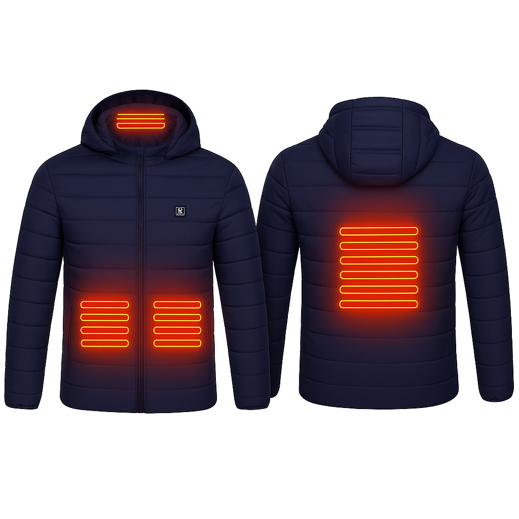 Premium USB Heated Jacket: Durable Electric Winter Coat for Men