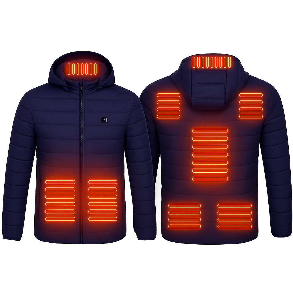 Premium USB Heated Jacket: Durable Electric Winter Coat for Men