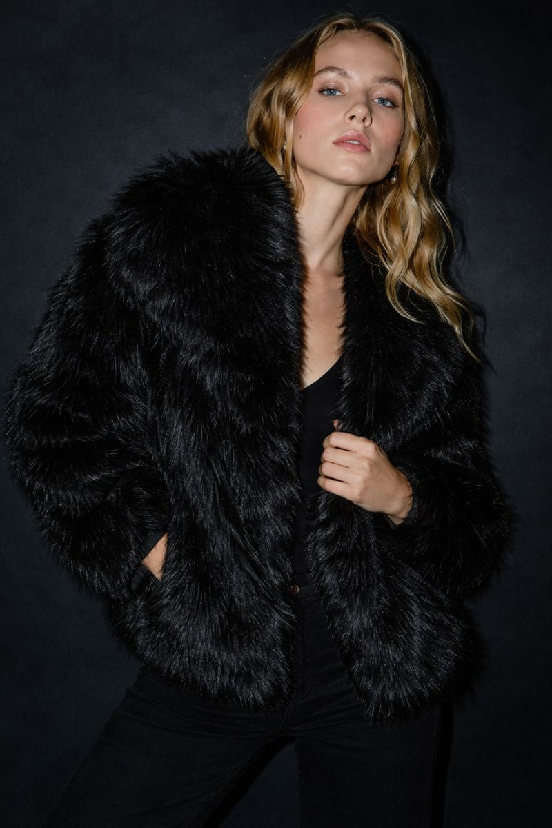 Women’s Teddy Faux Fur Coat – Plush Warm Winter Jacket