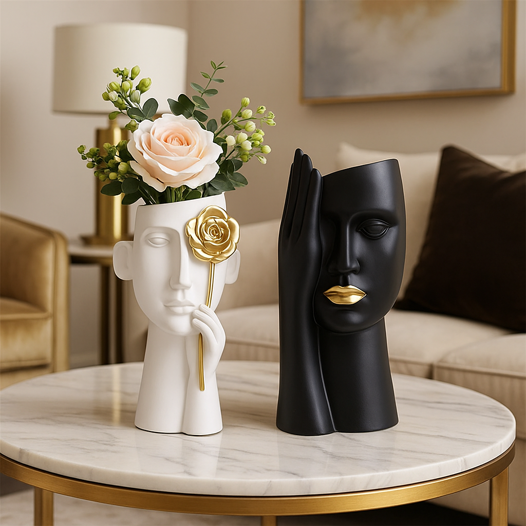 Luxury Art Vase Modern Designer Home Decor Elegant Centerpiece