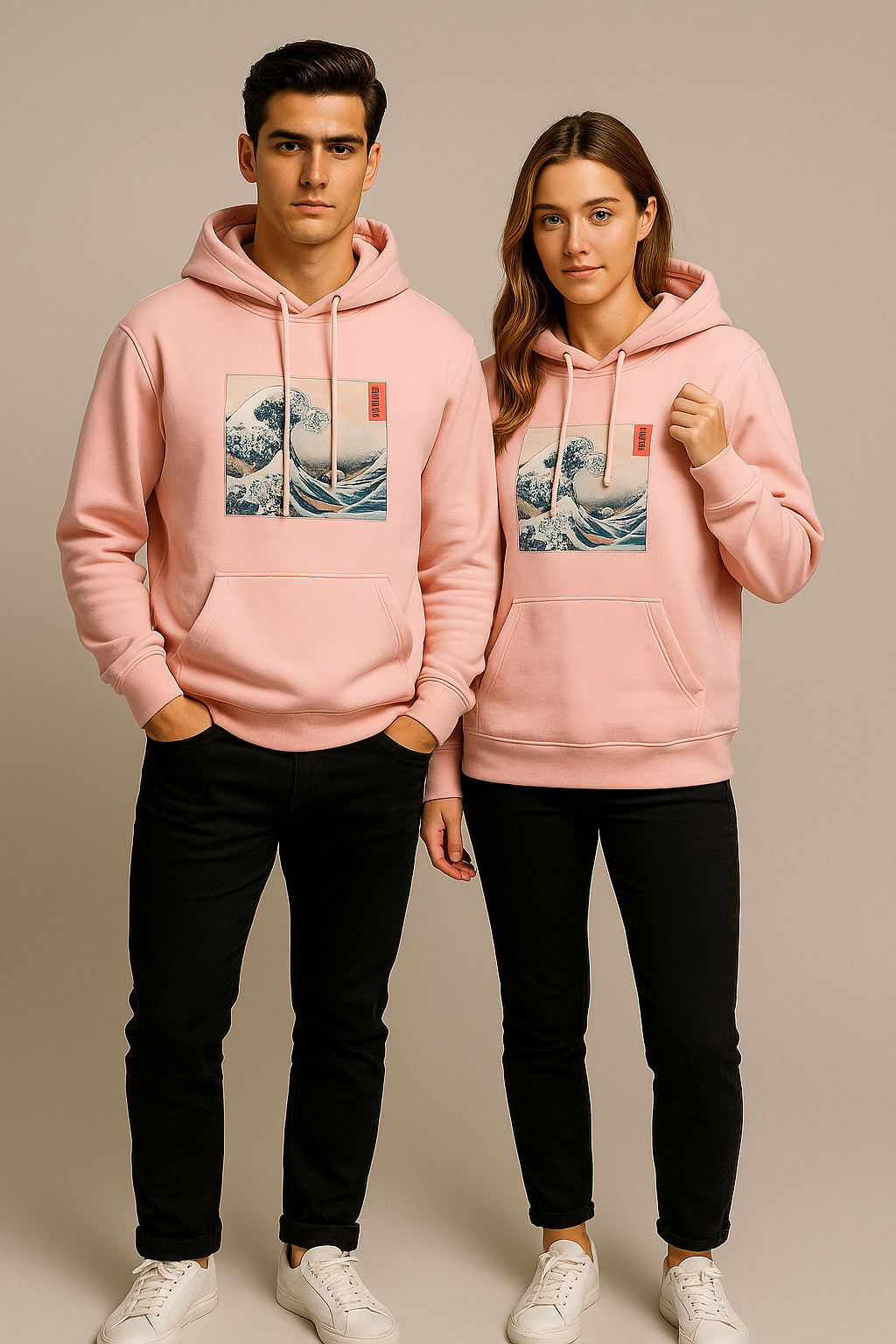 Luxury Unisex “Great Wave” Sweatshirt — Premium Streetwear Pullover