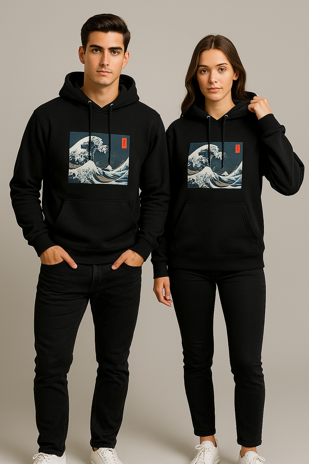 Luxury Unisex “Great Wave” Sweatshirt — Premium Streetwear Pullover