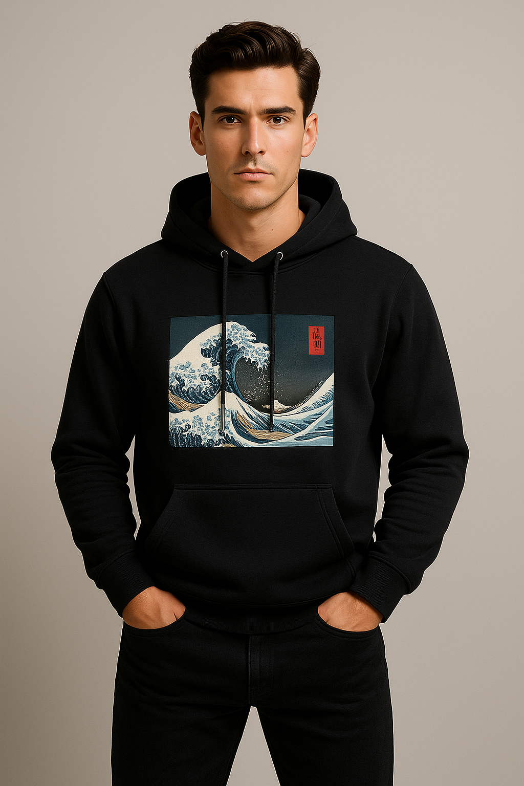 Luxury Unisex “Great Wave” Sweatshirt — Premium Streetwear Pullover