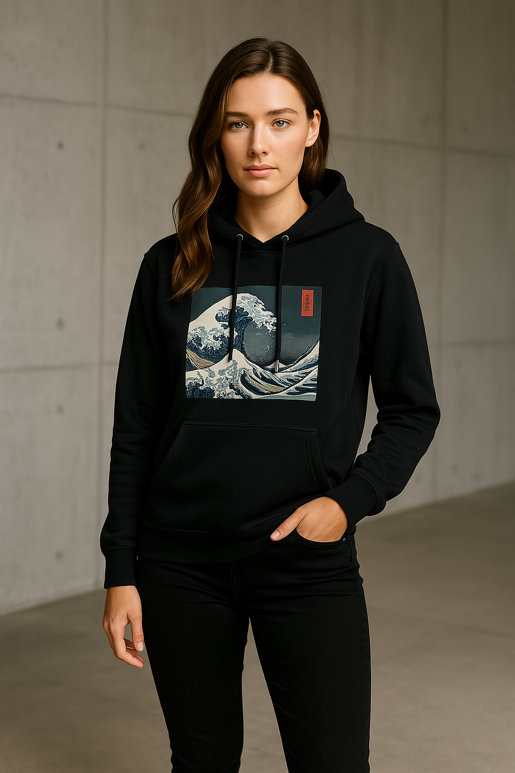 Luxury Unisex “Great Wave” Sweatshirt — Premium Streetwear Pullover
