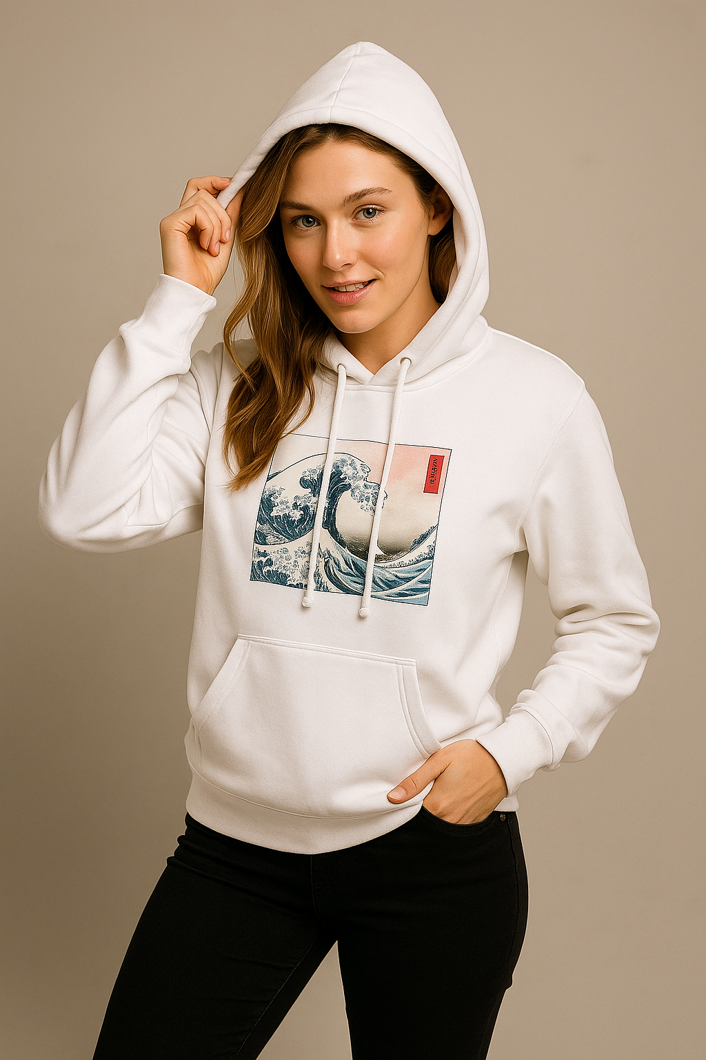Luxury Unisex “Great Wave” Sweatshirt — Premium Streetwear Pullover
