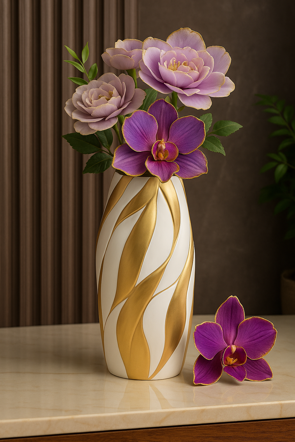 Luxury Ceramic Vase – Modern Home Decor Accent for Living Room