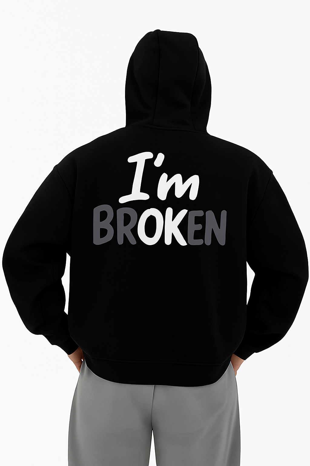 "I'm OK" Hoodie – Oversized Fit, Street-Ready