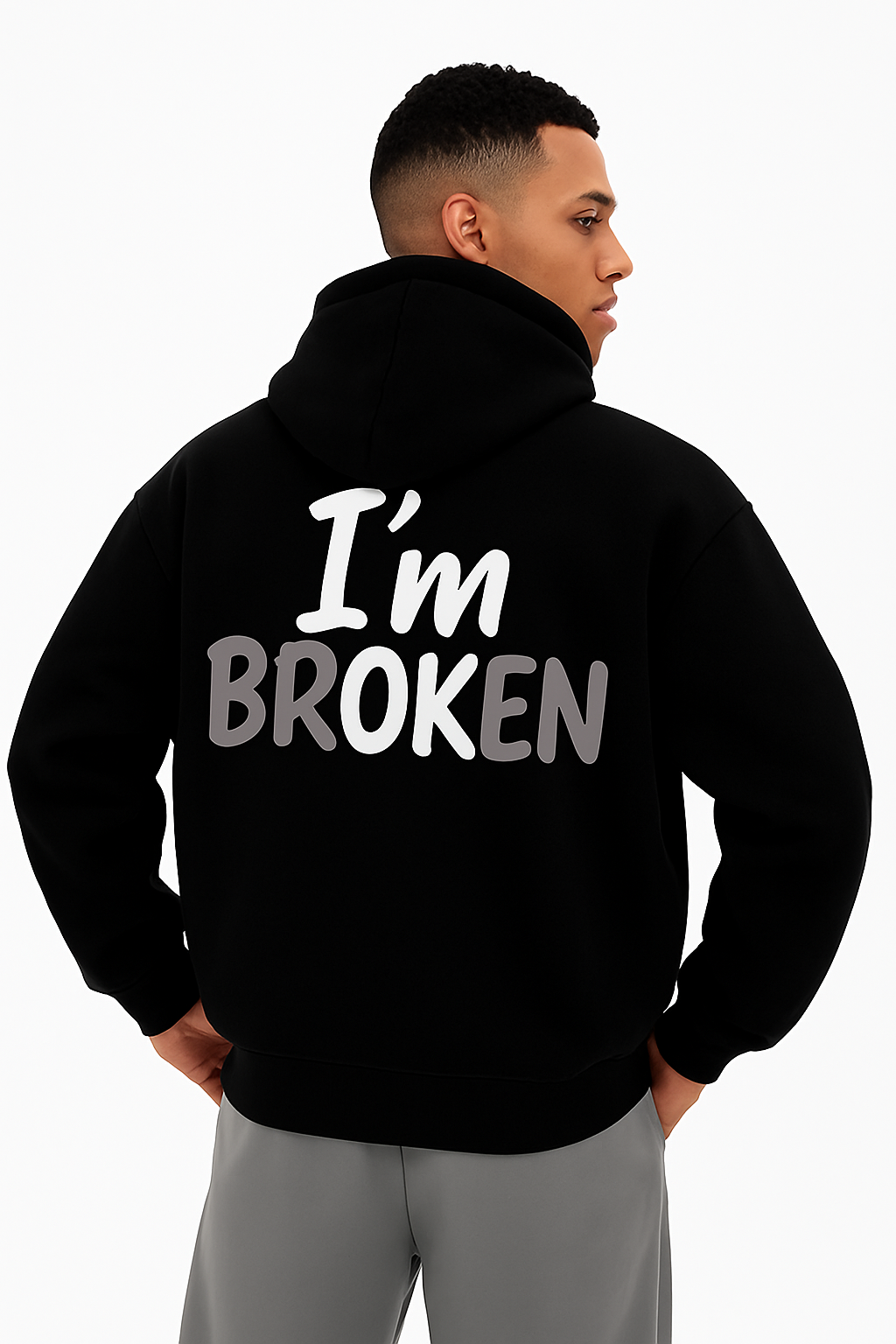 "I'm OK" Hoodie – Oversized Fit, Street-Ready