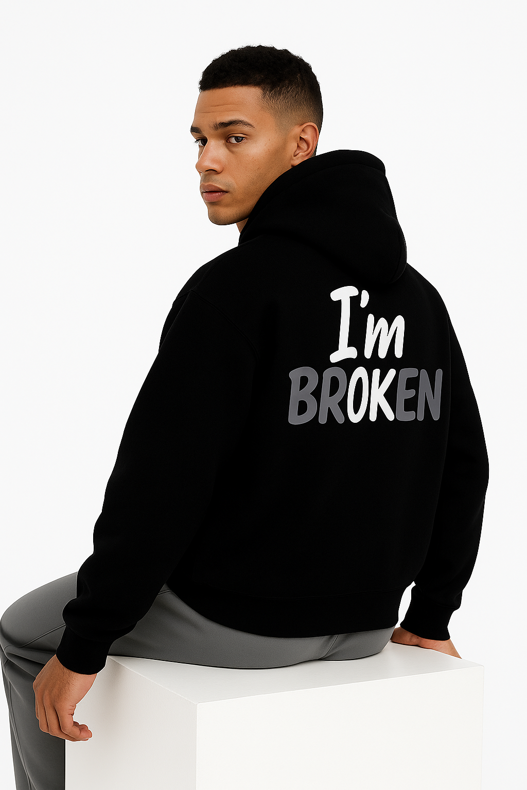 "I'm OK" Hoodie – Oversized Fit, Street-Ready