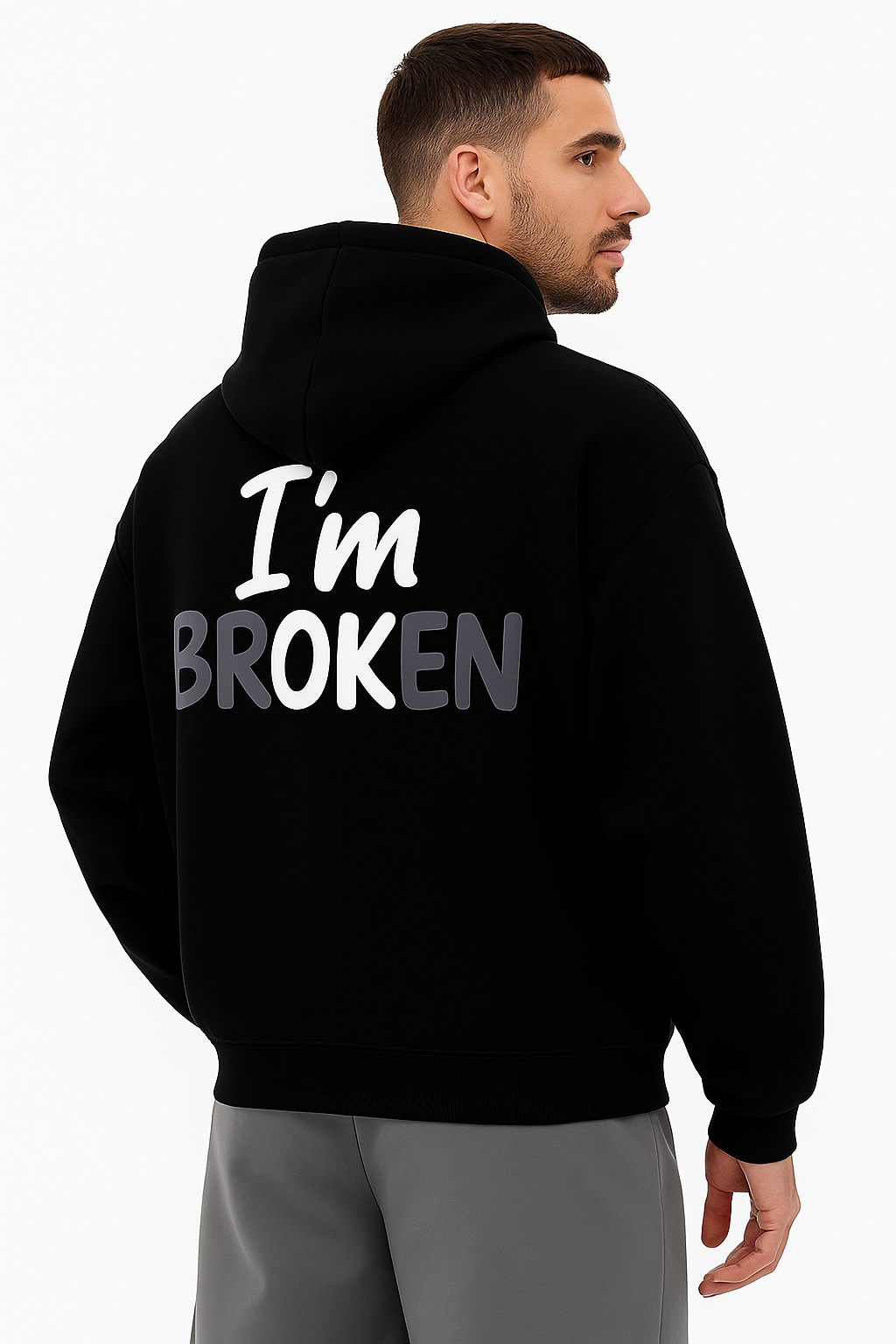 "I'm OK" Hoodie – Oversized Fit, Street-Ready