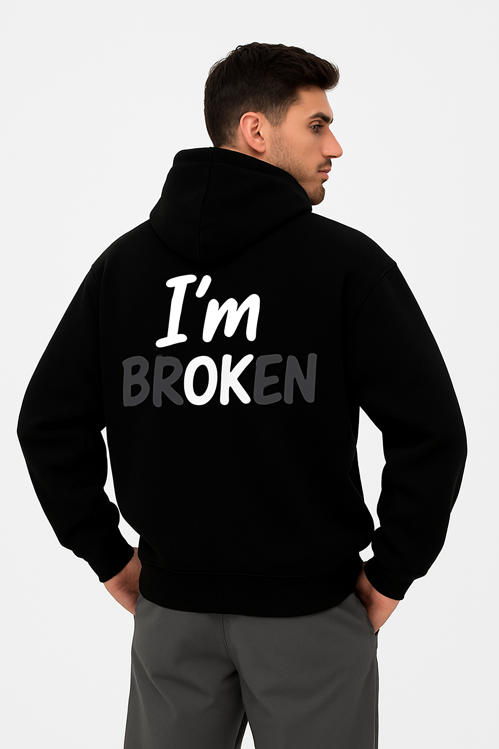 "I'm OK" Hoodie – Oversized Fit, Street-Ready