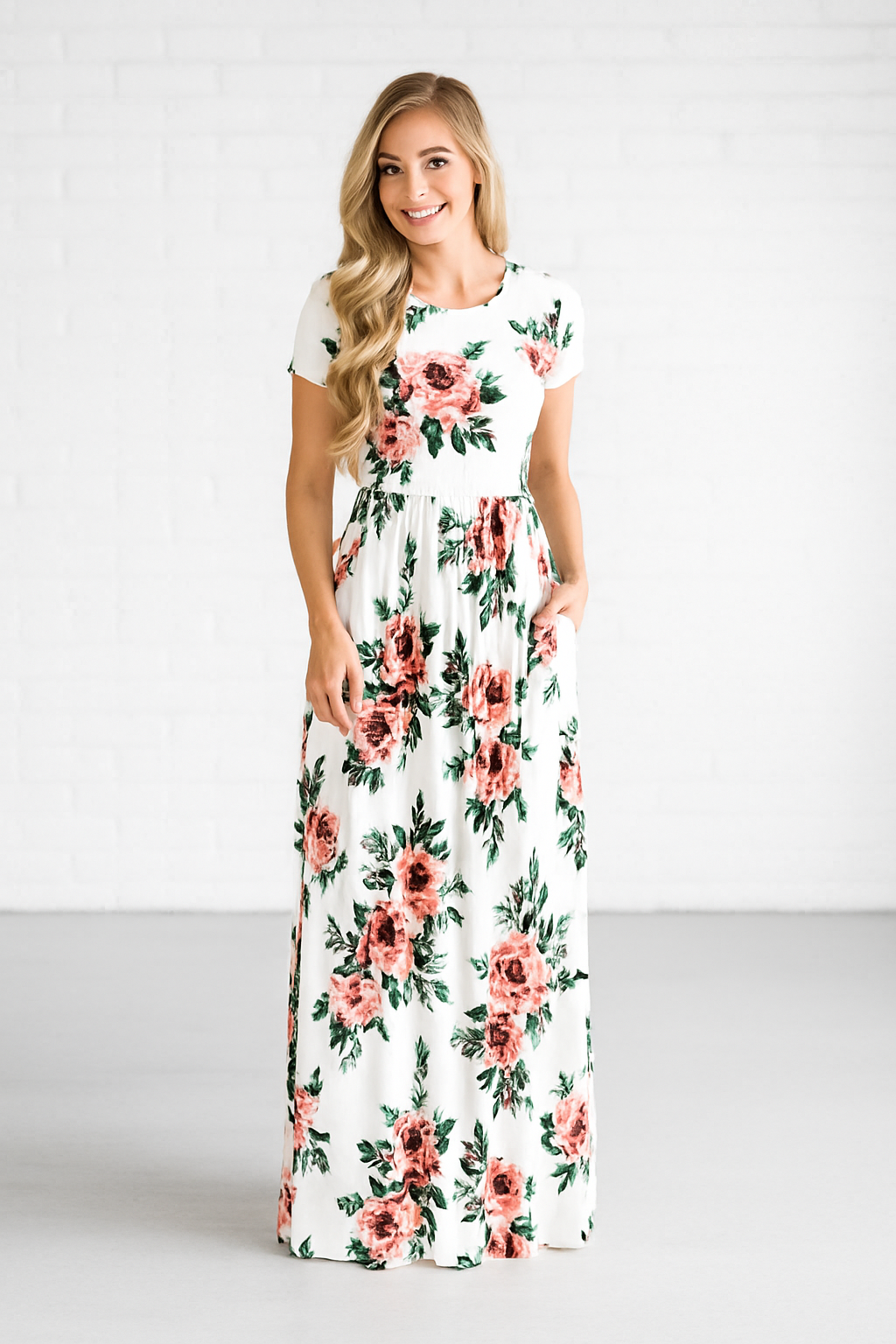 Boho Beach Floral Maxi Dress – Plus Size Summer Evening Wear for Women