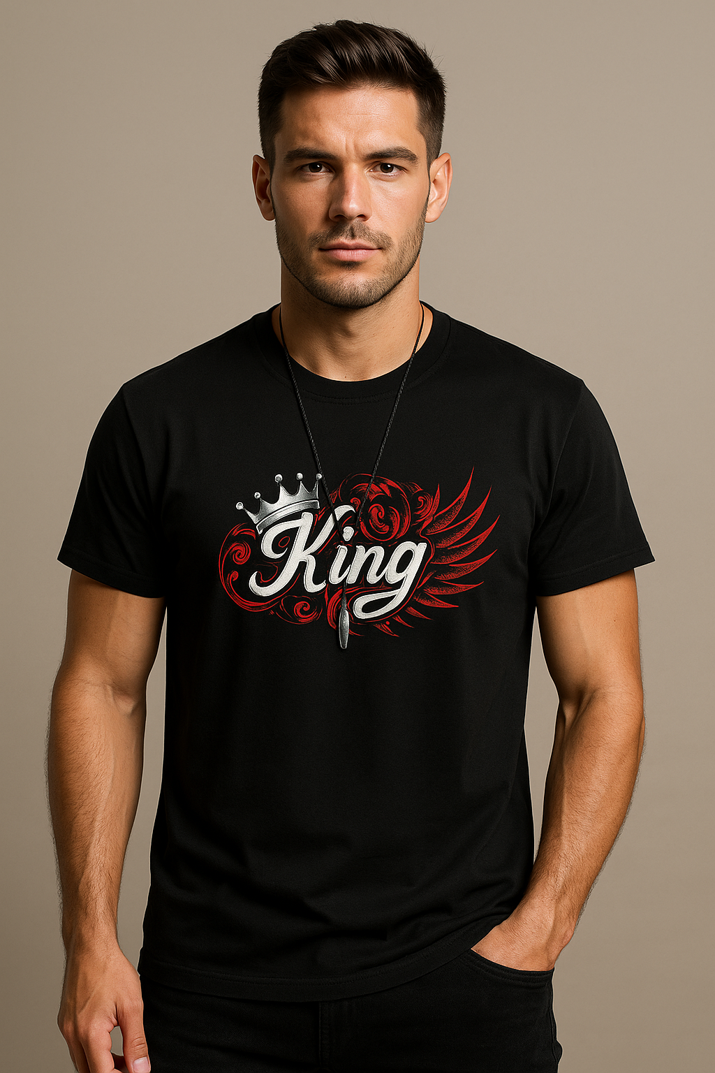 Men’s Premium Cotton Crew-Neck Short-Sleeve Tshirt