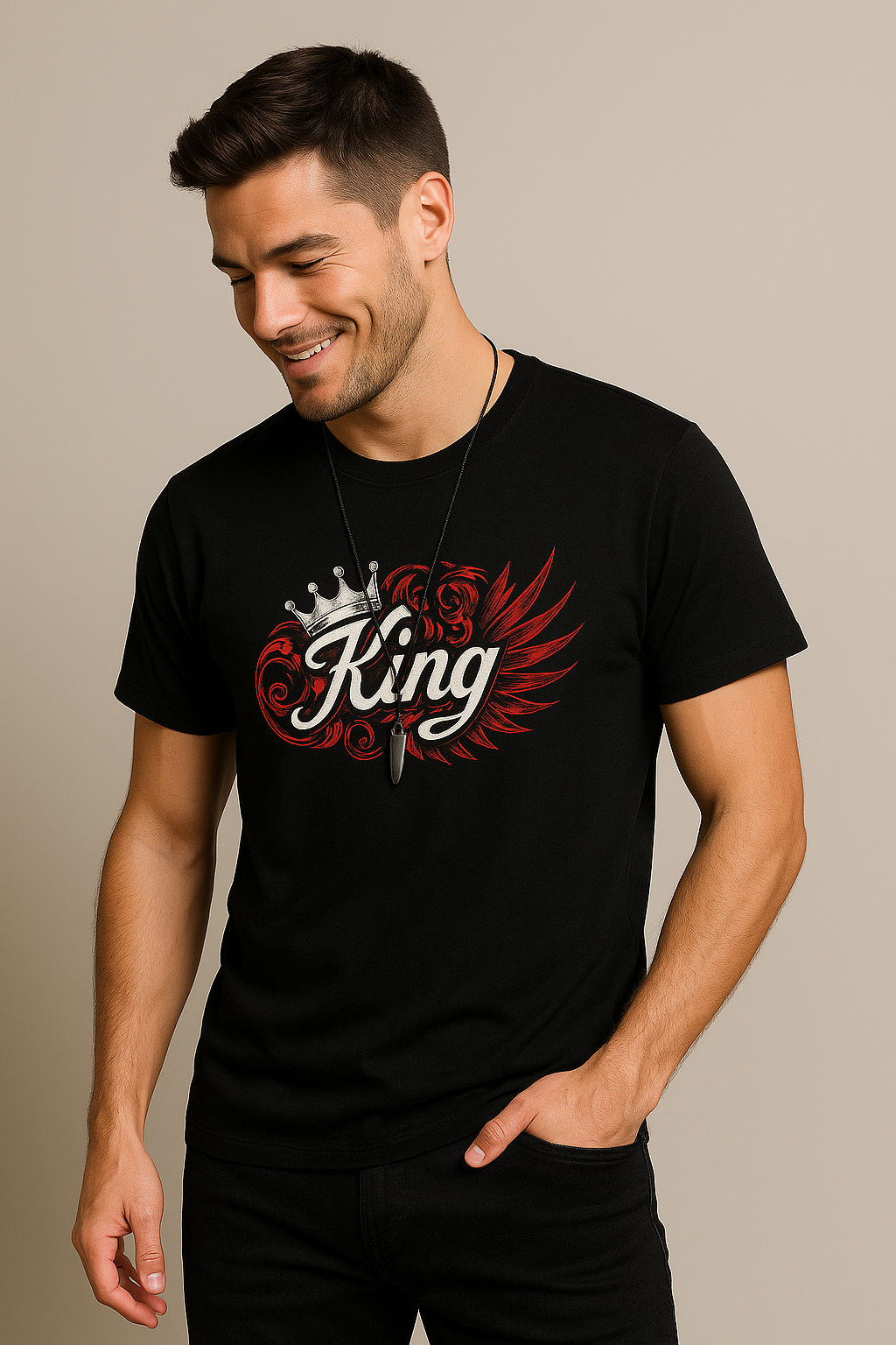 Men’s Premium Cotton Crew-Neck Short-Sleeve Tshirt