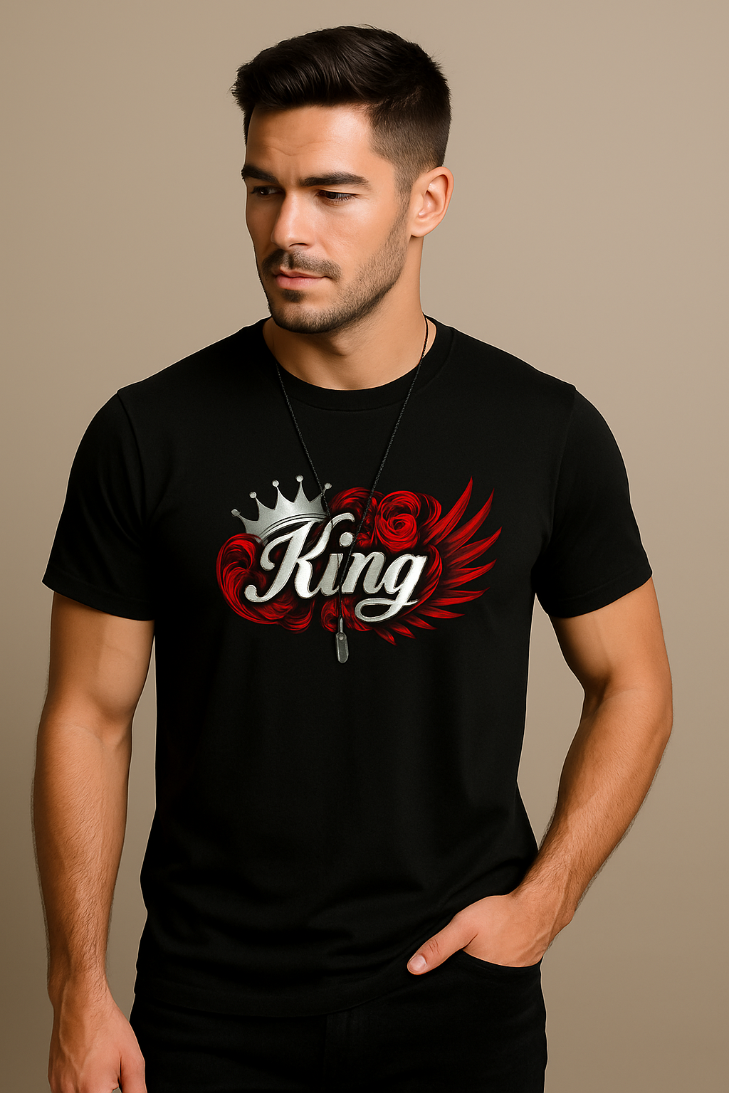 Men’s Premium Cotton Crew-Neck Short-Sleeve Tshirt