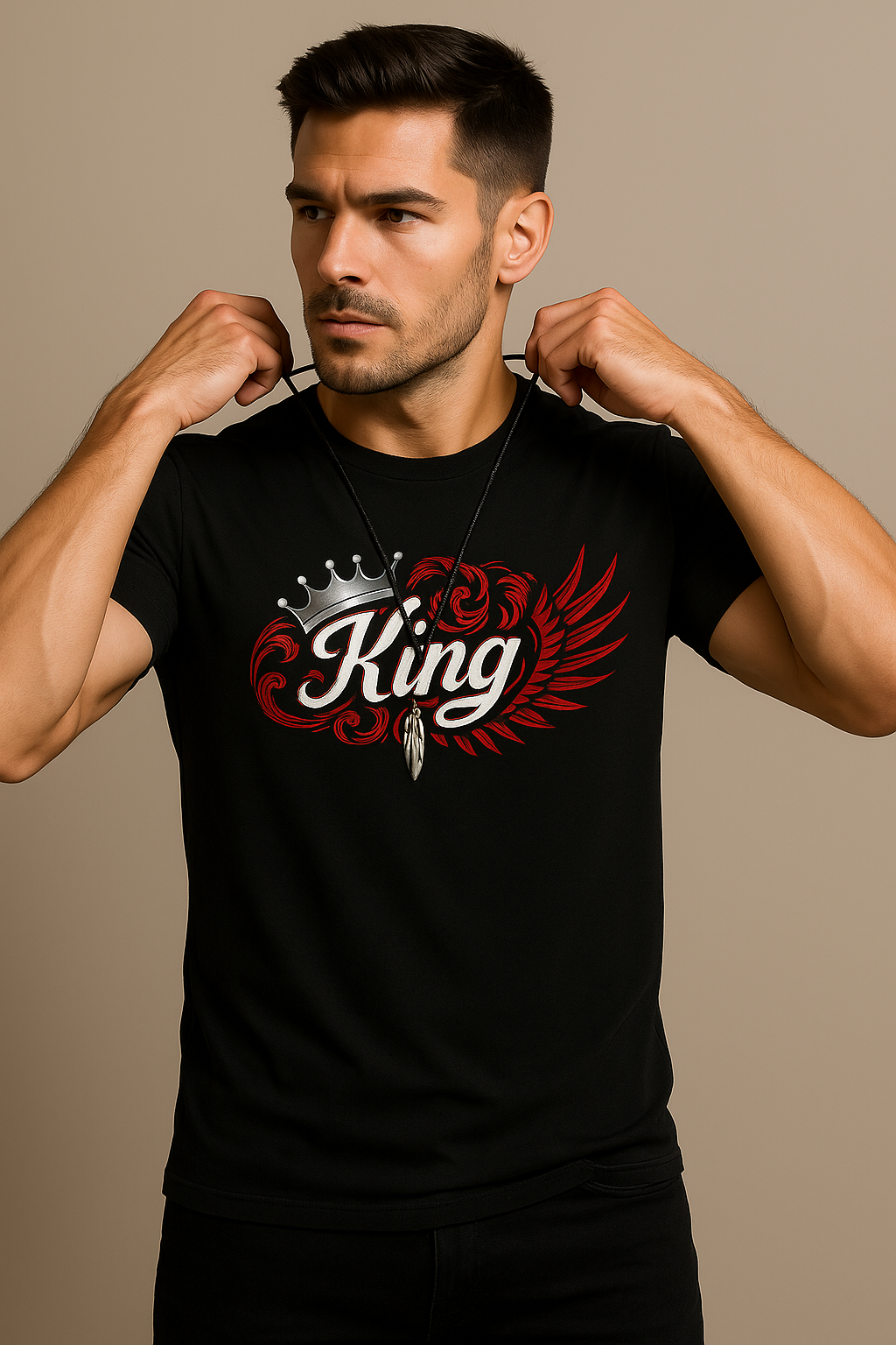 Men’s Premium Cotton Crew-Neck Short-Sleeve Tshirt