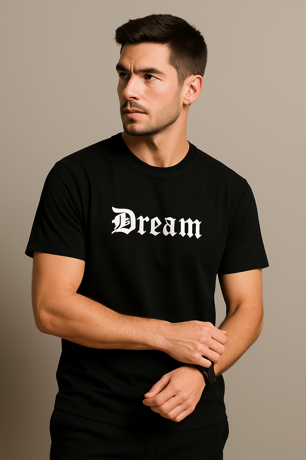 Men’s Printed Short-Sleeve T-Shirt – Bold Graphic Cotton